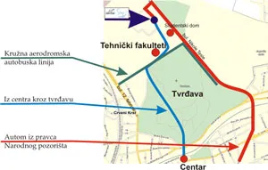 mapa puteva kako doći do nas
